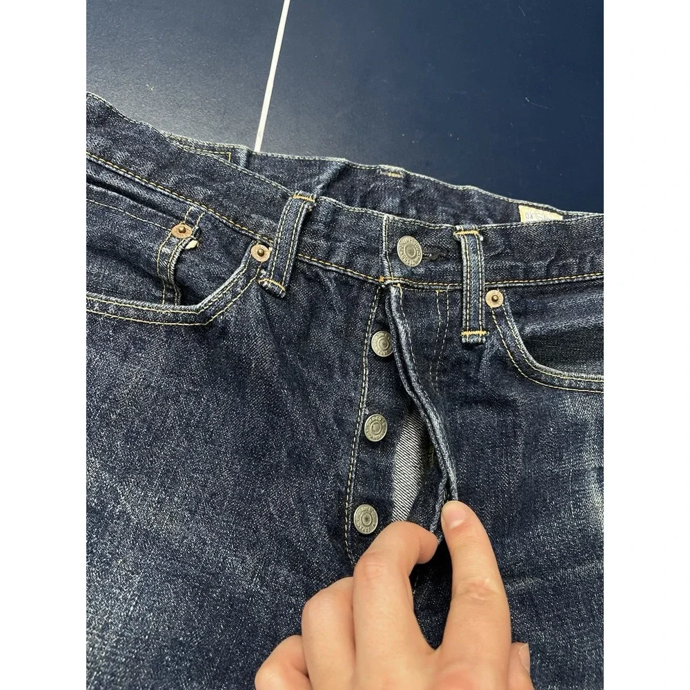 Orslow Lot 105 Japanese Selvage Denim Jeans Size S(1) Dark Blue 30x29